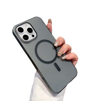Étui rigide ultra-mince de charge sans fil magnétique mat pour iPhone 13 11 Pro Max 17 Plus étuis spéciaux pour téléphone portable givré