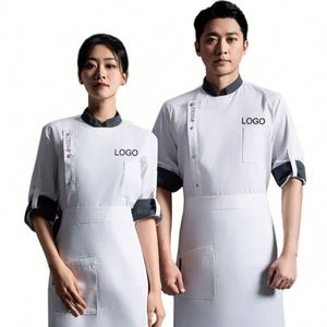Uniforme de Cocina para Restaurante de Comida Rápida, Chaqueta de Chef Tradicional China - Product Image 1