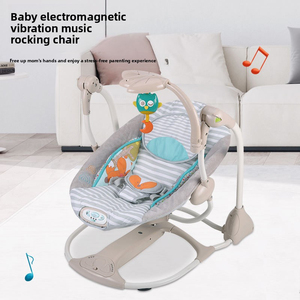 Fauteuil à bascule électrique automatique pour bébé avec musique et télécommande, balancelle pliable pour nouveau-né 0-24 mois avec jouets - Product Image 6