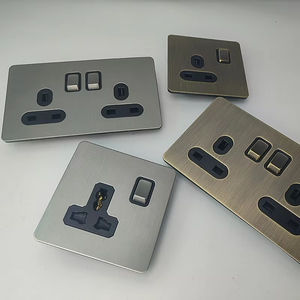 LangYeao, нержавеющая сталь, 1/2/3/4, настенный выключатель, настенный выключатель, матовый глянцевый стиль, электрические металлические выключатели, розетки - Product Image 6