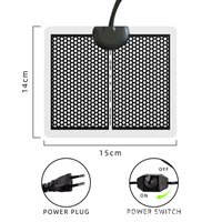 Tapis chauffant pour reptiles à température réglable 220V, coussin chauffant pour terrarium avec contrôleur de puissance pour lézard, serpent, tortue