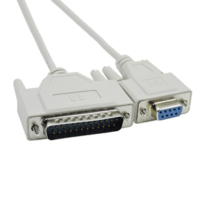 Cable de Conversión DB9 a DB25 RS232 Macho/Hembra con Cubierta de PVC y Blindaje Trenzado para Uso en Computadoras, Cable Serial/Paralelo para Impresora, en Stock - Product Image 2