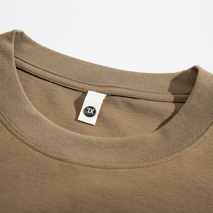 Thick <strong>Shirts</strong> Men Custom Heavy Tees High Collar Mock Neck White T <strong>Shirt</strong> Heavyweight Cotton <strong>Pro</strong> <strong>Club</strong> <strong>Shirts</strong> - Product Image 2