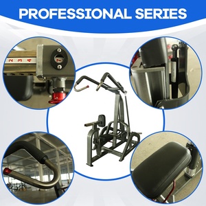 Профессиональный тренажер для зала с дисковой нагрузкой: машина для верхней тяги (High Row) для тренировки мышц спины - Product Image 2