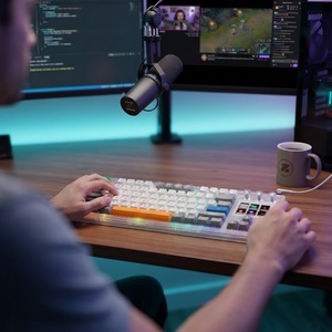 Teclado Mecánico MiraBox K1 Pro con 6 Teclas LCD Programables, 3 Perillas, Interruptores RGB Intercambiables en Caliente, Carcasa Transparente para Mac y <span class=keywords><strong>PC</strong></span> - Product Image 6