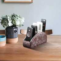 Pu Boîte De Rangement De Bureau Vente Compartiments Tv Hot Holder Télécommande Organisateur avec Télécommande Organisateur