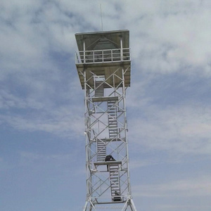 หอสังเกตการณ์เหล็กกล้าคาร์บอนชุบสังกะสีแบบจุ่มร้อน หอคอยเฝ้าระวัง ป้อมยามชายแดน โครงปีนป่าย หอสังเกตการณ์ทหาร หอคอยป้องกันฟ้าผ่า - Product Image 1