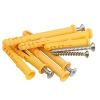 Kit de vis autotaraudeuses pour fixation murale de plaques de plâtre et de cloisons sèches, clous d'expansion en acier au carbone zingué