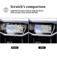 Film de protection d'écran en verre trempé pour tableau de bord numérique et écran de navigation GPS Volkswagen Touareg 2019 2020