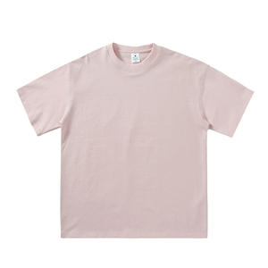 Camiseta de Cuello Redondo para Hombre, 100% Algodón, Color Sólido, Diseño Oversize - Product Image 2
