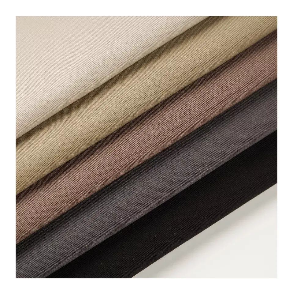 Wholesale 97% cotton 3% spandex pants work wear brushed twill fabric high stretch cotton twill fabric