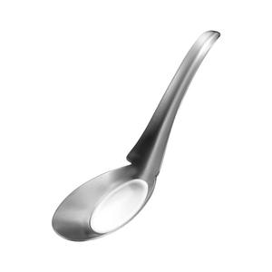 ช้อนสแตนเลสสำหรับอาหารค่ำแบบเอเชียทัพพีตักซุปแบบกระจกช้อนตักข้าวราเม็งมิโซะสไตล์ไทย - Product Image 5