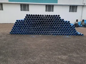 Tubería de PVC Azul Acuático Redonda de 3 Pulgadas de Diámetro Interior, 4 Pulgadas de Diámetro Exterior, 6 m de Longitud, Duradera, Anticorrosiva, para Uso Agrícola - Product Image 5