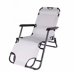 キャンプチェア リクライニングチェア 枕とカップホルダー付き サンテ 調節可能なスチールメッシュ ゼロ・グラビティ・ラウンジ - Product Image 4