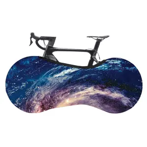 Housse de protection universelle amovible, antipoussière, imprimée pierre, pour vélo, élastique, 1 paire, couverture de roue de bicyclette