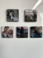 Aimants de réfrigérateur personnalisés en acrylique pour album, autocollants DIY à faire soi-même à la maison, pour photos de mariage, papier photo, lecteur de musique, cadeau