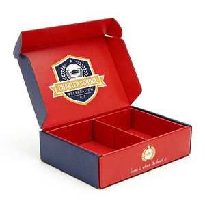 Boîte d'expédition en carton ondulé pliable personnalisée, emballage en papier kraft, boîte à courrier, boîtes cadeaux avec logo - Product Image 5