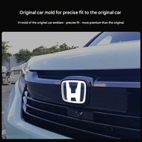 Pour Honda, Ventes Flash : Éclairage LED de logo 4D pour voiture, Effet dynamique d'eau, Lumières de logo avant et arrière