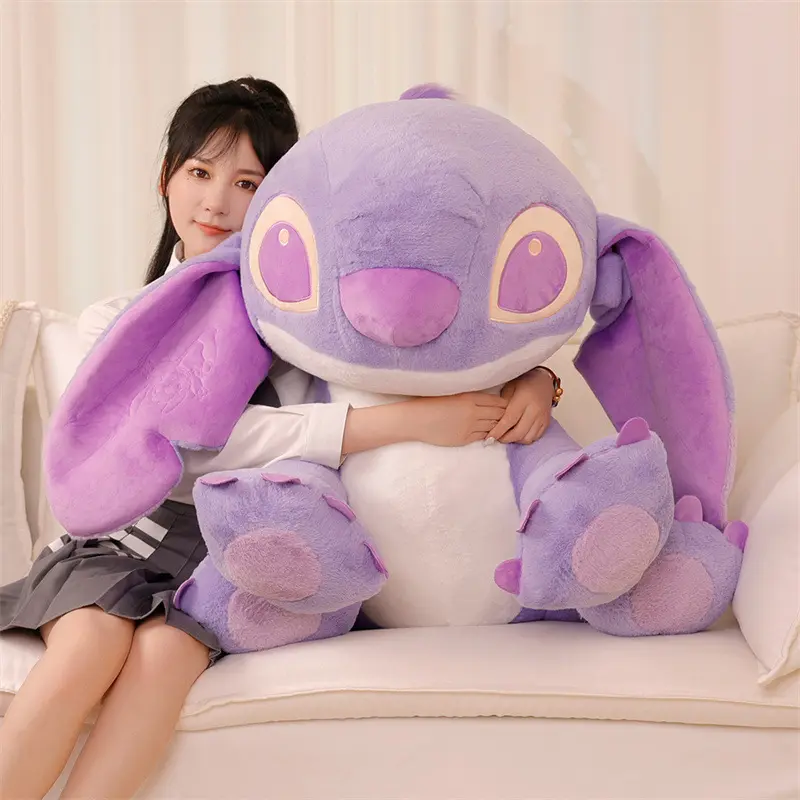 Tamanho gigante Purple Stitch Plush Brinquedos Cartoon 25 "Lilo And Stitch Stuffed Toys Plush Dolls Brinquedos Presentes Crianças Decoração Gfit