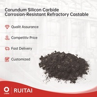 Corindon Carbure de silicium Réfractaire anti-corrosion coulé, 85 % de SiC, haute résistance à la compression, pour découpe et soudage moyens