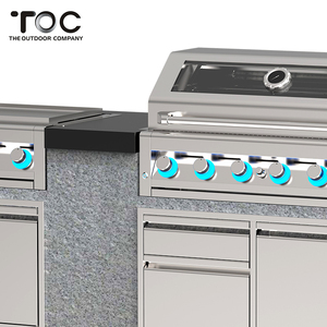 Extérieur Commercial Cuisine Allumage Automatique Combinaison Four À <span class=keywords><strong>Pizza</strong></span> Intégré <span class=keywords><strong>Barbecue</strong></span> - Product Image 6