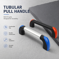 Poignée en aluminium thermolaqué en forme de U, extrémité en nylon renforcé, poignée tubulaire, personnalisée, durable, robuste, longue durée de vie, qualité professionnelle