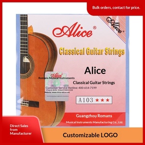 Cuerdas de Nailon para Guitarra Clásica Alice A103, Juego de Cuerdas Sueltas del 1er al 6to, Accesorios - Product Image 2