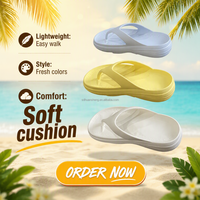 Sandales de plage en EVA pour femmes et hommes, semelle épaisse, plateforme, été, faciles à enfiler, séchage rapide, légères