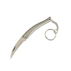 Full Stainless Steel Mini Pocket Knife Folding Keychain Knife Gift Lady knife for man