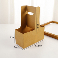 Sac cadeau portable en papier kraft pour fleurs, boîte d'emballage pour café, fleurs, gâteaux, desserts avec poignée, boîtes à fleurs pour bouquets