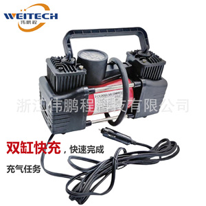 Compresseur d'air pour pneus Weitech 12V avec jauge analogique 150Psi, pompe à air portable pour voiture - Product Image 3