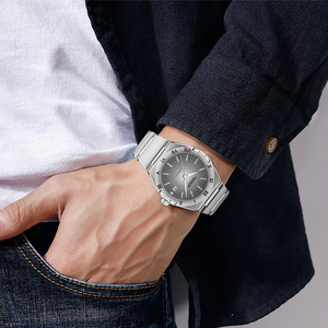 Reloj Mecánico Automático NAMKIN para Hombre, Caja de Acero Inoxidable con Diseño Poligonal de 38 mm, Cristal de Zafiro, Visualización de Fecha, Estilo Elegante - Product Image 4