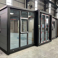 Maison conteneur de luxe extensible à prix d'usine, maison moderne en forme de A avec toit triangulaire, hôtel, complexe hôtelier, maison conteneur modulaire préfabriquée