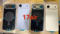 Cache arrière en verre de remplacement avec grande ouverture pour caméra pour iPhone 15, 15 Plus, 15 Pro, 17air