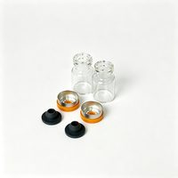 Flacons en verre transparents personnalisés avec logo, 16*27mm, 2ml, pour sérum, ampoule, emballage cosmétique, flacons en verre injectables