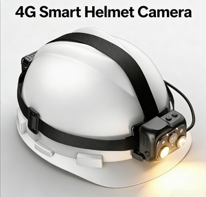 Cámara Industrial 4G LTE para Casco con Visión Nocturna y Sensor CMOS |   Seguimiento GPS con Transmisión de Video en Vivo para Inspección de Campo - Product Image 1