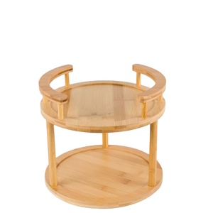 Organizador Giratorio para Especias WDF, Estante para Condimentos, Juego de Almacenamiento de Especias, Estante de Bambú para Especias - Product Image 1