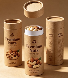 Recipiente de papel hermético con impresión personalizada para mezcla de almendras y anacardos - Product Image 6
