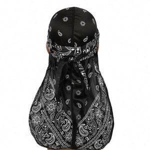 Durags et Bandanas Soyeux à Imprimé Insectes pour Femmes et Hommes, Chapeaux à Longue Queue, Du Doo Rag, Turban, Coiffes pour Cheveux Ondulés - Product Image 3