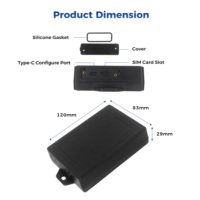 Rastreador GPS 4G LTE 2G GSM para Activos, con Tarjeta SIM, Resistente al Agua IP67, Alarma de Extracción, Dispositivo de Rastreo Inalámbrico, Batería de 10000mAh