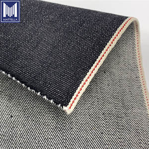 Tessuto Denim Cimosato da 14-15oz per Jeans da Uomo a Vita Media in Stile Giapponese Nero <span class=keywords><strong>Mercerizzato</strong></span> Grezzo non Lavato 100% <span class=keywords><strong>Cotone</strong></span> - Product Image 3