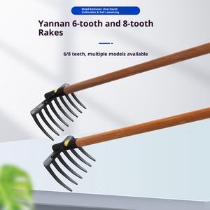 À Yannan, des râteaux à 6 <span class=keywords><strong>dents</strong></span> et à <span class=keywords><strong>8</strong></span> <span class=keywords><strong>dents</strong></span> sont utilisés pour la plantation de légumes, le labour et l'ameublissement du sol - Product Image 4