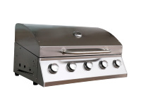 Grillades durables à 5 brûleurs en acier inoxydable 304, gril à gaz intégré, modules de cuisine pour barbecue en plein air
