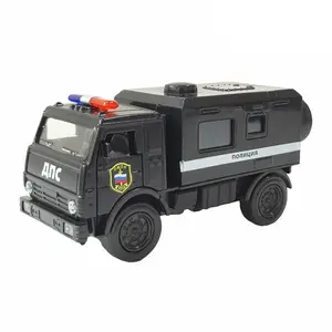 Mobil Militer Soviet, Model Mobil Tentara, Kamaz Die Cast, 1:36 Mobil Klasik, Mainan Diecast