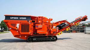 Concasseur mobile à impact UPSEN UIC80 transportable en conteneur 50-80t/h, compact sur chenilles, avec moteur PLC et roulement pour <span class=keywords><strong>calcaire</strong></span> - Product Image 5