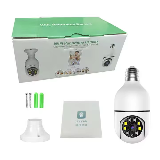 Smart Home Security System Wireless Lights 360 Degree Night Vision Remote View CCTV Security WIFI Light Bulb Camera