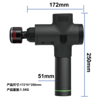 Pistolet de massage P72 chaud/froid, moteur sans balais 10/14/16 mm, 20 niveaux de vitesse, 27 kg, silencieux, rechargeable, 8 têtes de massage, 4-6 h d'autonomie
