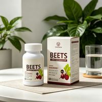 Capsules de racine de betterave végétaliennes, soutien immunitaire, stimulation énergétique, complément bien-être quotidien pour adultes, étiquette privée OEM, 60 unités