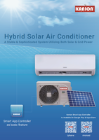 Norme européenne hybride solaire R32 T1/T3 50/60HZ onduleur de refroidissement et de chauffage mural Type de climatiseur DC 5 ans