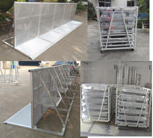 Sgaier Frontale In Alluminio della Fase Barriere Festival di Musica Folla Barricate - Product Image 4